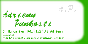 adrienn punkosti business card